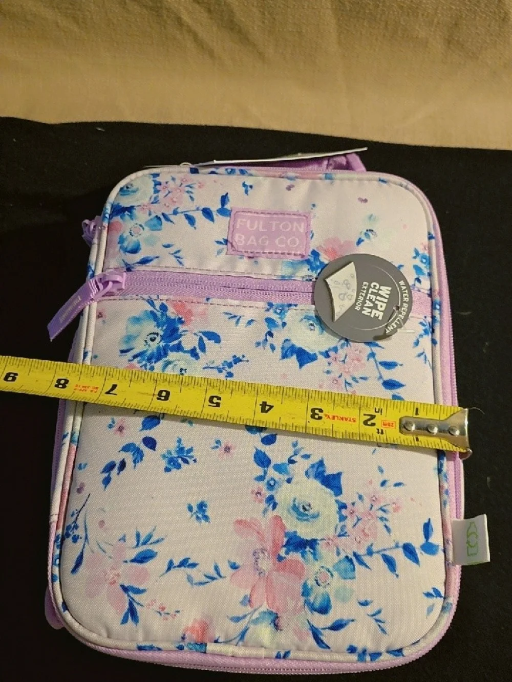 Kids Floral Lunch Bag - Pink & Blue